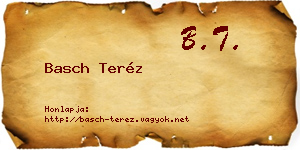Basch Teréz névjegykártya